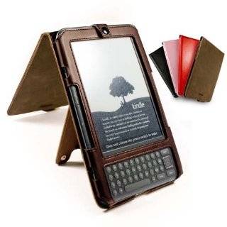 Tuff Luv Saddle Leather Hide case cover & Stand for  Kindle 3 