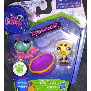  Littlest Pet Shop Sparkle Pink Frog with Ducky #2387 Toys 