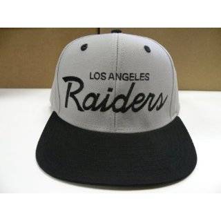 NFL LA Raiders Black Gray 2 Tone Snapback Cap Retro  