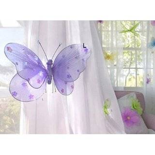 Hanging Nylon Butterfly ceiling wall décor baby nursery room wedding 