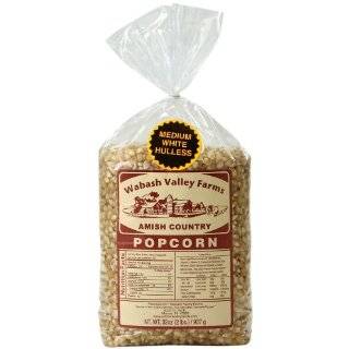   Valley Farms 46401, 6 lbs bag of Baby White Hulless Amish Popcorn