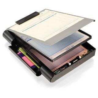  Officemate Portable Clipboard Storage Case, Charcoal 
