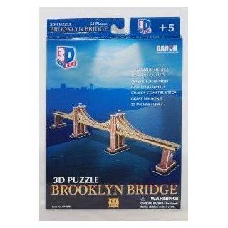 Brooklyn Bridge, 64 Piece 3D Jigsaw Puzzle Made by 3D Puzzle