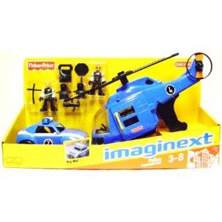 Imaginext POLICE EXPANSION SET EXCLUSIVE Helicopter Car Fisher Price 