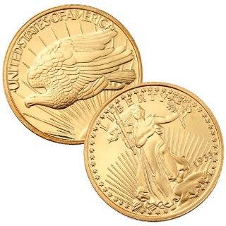    1849 $20 Liberty Double Eagle Gold BU Replica Coin 