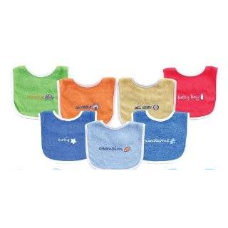 Pack Embroidered Sayings Baby Bib