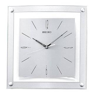 Seiko Wall Clock Quiet Sweep Second Hand Clock Silver Tone Metallic 