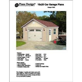   20 X 28 Car Garage Project Plans   Design #52028