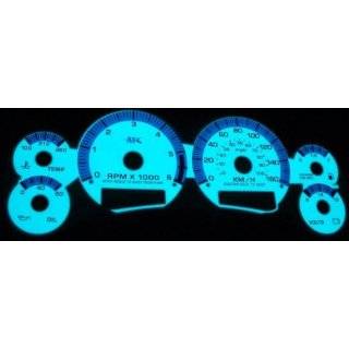   Chevy S10 S 10 AT w/ Tachometer White Face Glow Gauges Dash Kit in KPH